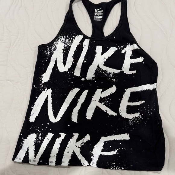 Nike Tops - Nike Black and White Graphic Tank